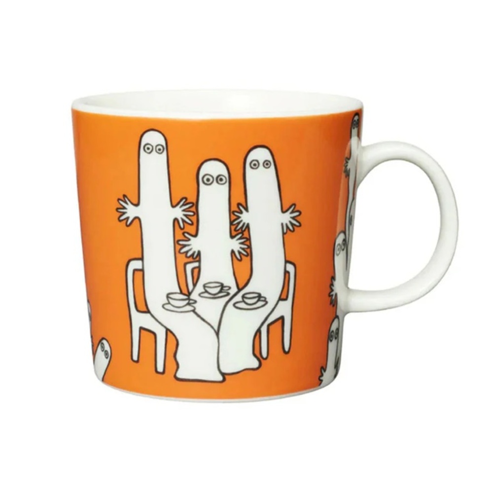 Orange Moomin Mug, 30 cl, Hattifatteners/ Ghosts